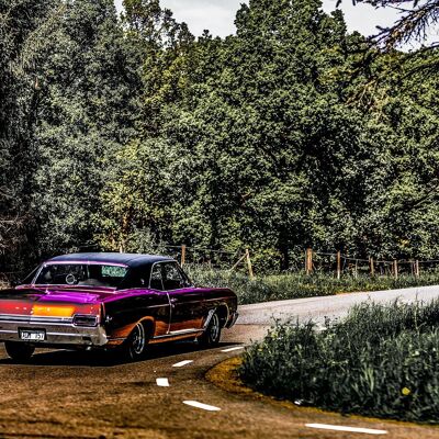 Oldtimer, Suecia - 60x40 - Plexiglás