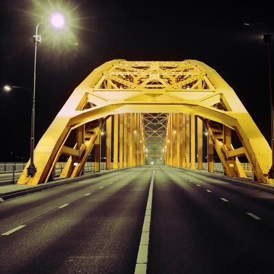 Golden Bridge, Nijmegen - 60x40 - Plexiglas