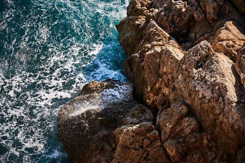 Rocky Coastline, Nice - 105x70 - Plexiglas