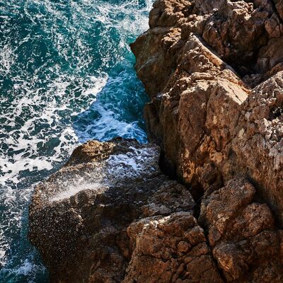 Rocky Coastline, Nice - 120x80 - Plexiglas