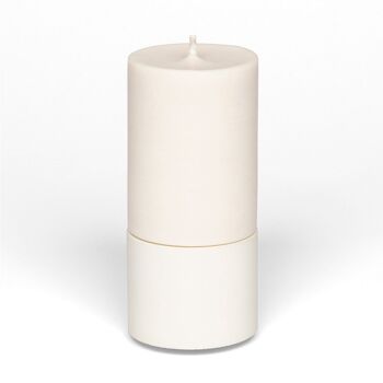 Mid Candle Set - Blanc - Tabac & Chêne 1