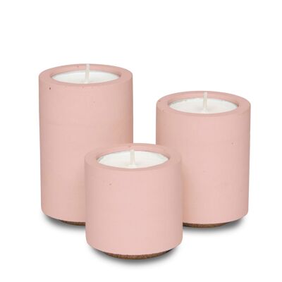 Tealight Trio - Blush with Curious Rose Pepper Tealights