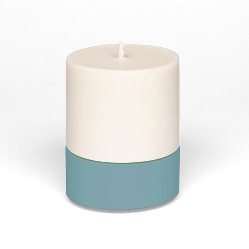 Large Candle Set - Teal - Sandalwood & Bk Pepper