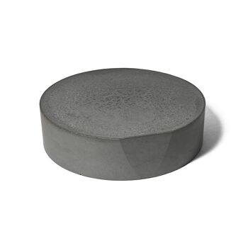 Miroir de table rond en béton gris 4