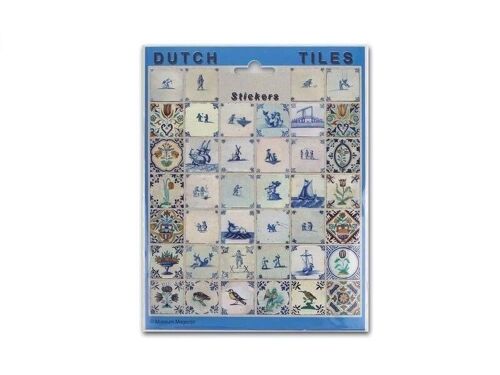 Stickersheet, Delft Blue Tiles
