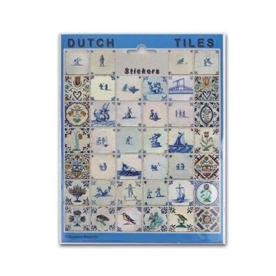 Stickersheet, Delft Blue Tiles