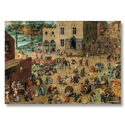 Poster, 50x70, Bruegel, Bambini che giocano