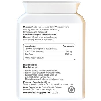 Ashwaganda KSM-66 | 60 gélules de 500 mg 2
