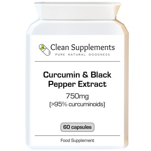 Curcumin & Black Pepper | 60 x 750mg Capsules