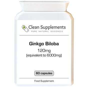 Extrait de feuille de Ginkgo Biloba | 60 gélules de 6000 mg 1