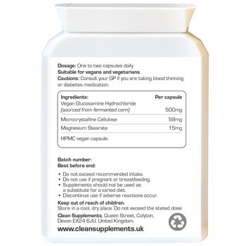 Chlorhydrate de glucosamine | 60 gélules de 500 mg 2