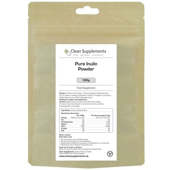 Poudre d'inuline pour graisse viscérale | 1 pochette de 500 g