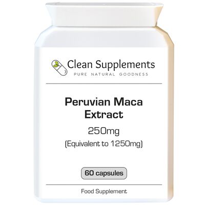 Extracto de maca peruana | 60 cápsulas de 2500 mg
