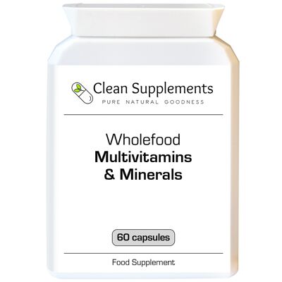 Multivitaminas y minerales de alimentos integrales | 60 cápsulas