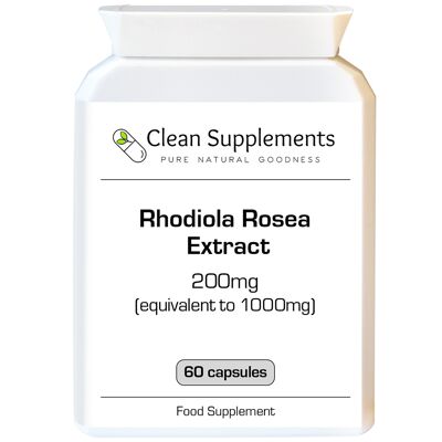 Rhodiola Rosea-Extrakt | 60 x 1000 mg Kapseln