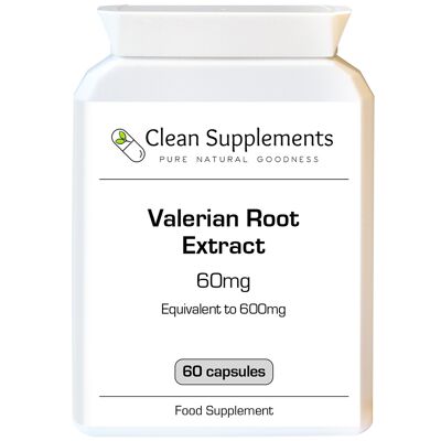 Extracto de raíz de valeriana | 60 cápsulas de 600 mg