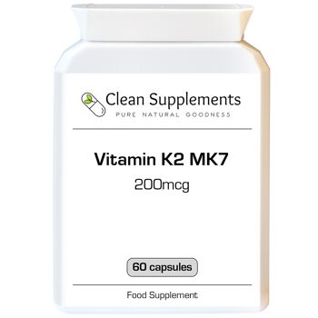 Vitamine K2 MK7 | 60 capsules de 200 mcg 1