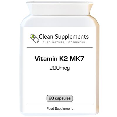 Vitamin K2 MK7 | 60 x 200mcg Capsules