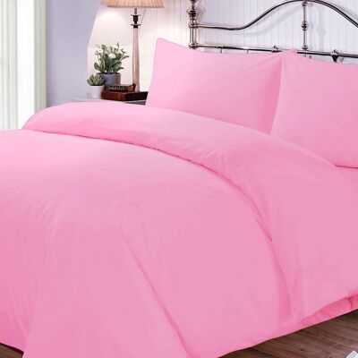 Bettwäsche-Set Aus 100% Baumwolle In Der Farbe Und Größe Nach Wahl - 200 x 200 - Rosa