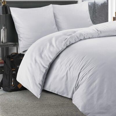 Einfach Bettwäsche-Set in 4 Farbe - 200 x 200 - Weiß