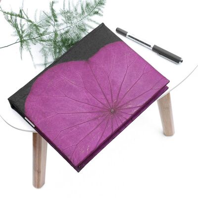 A5 Lotus Notebook - Pink (JUN23-PUR) (TreatRepublic007)