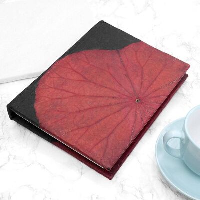 A5 Lotus Notebook - Red Diamond (JUN23-TUR) (TreatRepublic009)