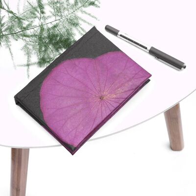 A6 Lotus Notebook - Pink (JUN22-PUR) (TreatRepublic023)