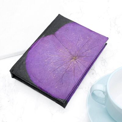 A6 Lotus Notebook - Purple (JUN22-RED) (TreatRepublic024)