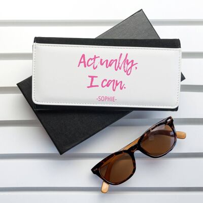 Actually I Can Handwritten Black Wallet (PER3519-PNK) (TreatRepublic039)