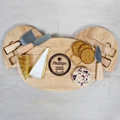 Artisan Cheese Makers Classic Cheese Board Set Compass (PER861-001) (TreatRepublic073)