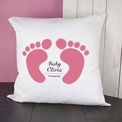 Baby Cushion Cover - Feet (Pink) (PER2009-001) (TreatRepublic093)
