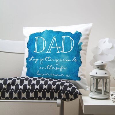 Coastal Watercolour Cover Personalised Cushion Cover (PER2140-RED) (TreatRepublic194)