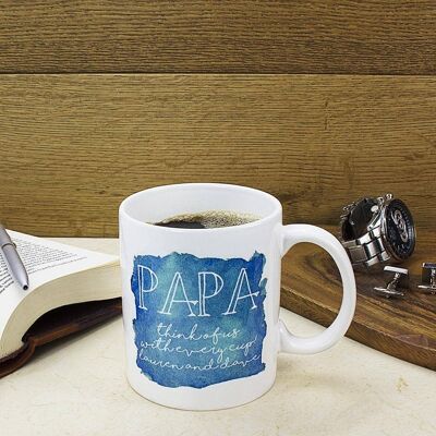 Coastal Watercolour Personalised Mug (PER2149-GRE) (TreatRepublic200)