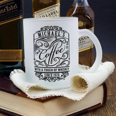 Coffee With a Touch of Whisky Frosted Mug (PER2177) (TreatRepublic205)