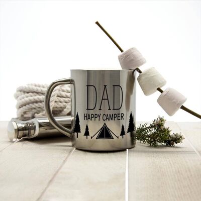 Dad's Happy Camper Outdoor Mug (PER2169) (TreatRepublic229)