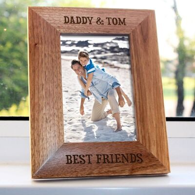 Daddy My Best Friend Engraved Photo Frame (PER2104-001) (TreatRepublic232)