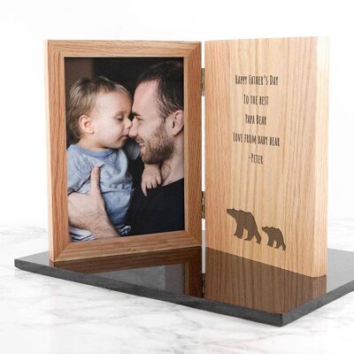 Engraved Father's Day Bear Book Photo Frame (PER3579-001) (TreatRepublic287)