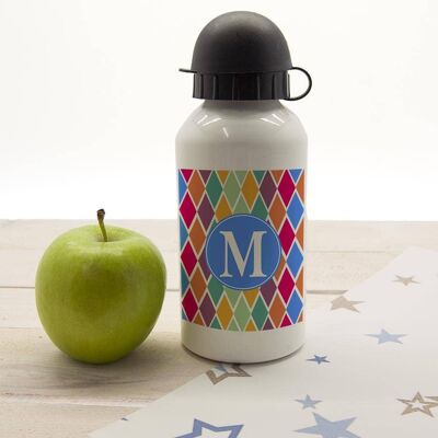 Girls Stain Glass Window Personalised Water Bottle (PER2118-LOR) (TreatRepublic370)