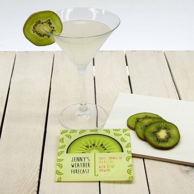 It's Raining Cocktails! Square Glass Coaster (PER2070-PIN) (TreatRepublic482)