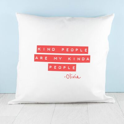 Kind People (Red) Cushion Cover (PER3509-RED) (TreatRepublic516)