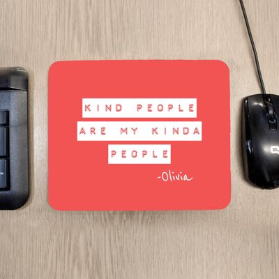 Kind People (Red) Mouse Pad (PER3506-RED) (TreatRepublic518)