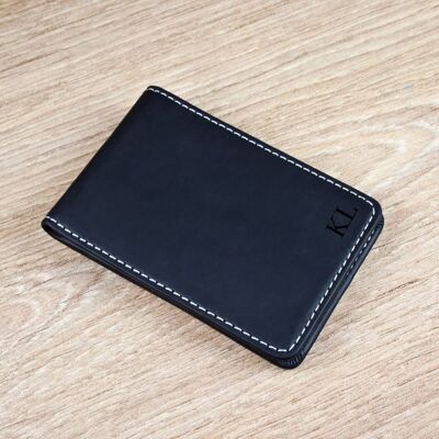 Leather Credit Card Holder (PER329-BLK) (TreatRepublic532)