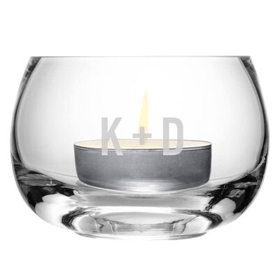 LSA Monogrammed Tealight Holder (LSA93-001) (TreatRepublic552)