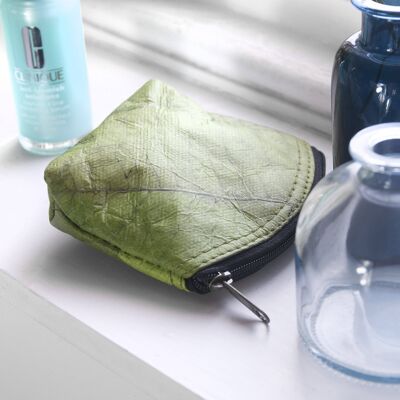 Mini Coin Purse in Leaf Leather - Leaf Green (JUN18-GRN) (TreatRepublic600)