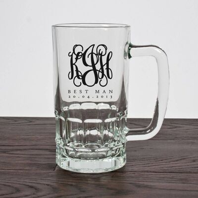 Monogrammed Best Man Tankard (PER414-001) (TreatRepublic633)