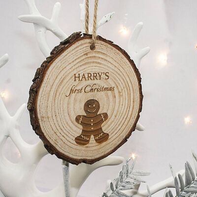 My First Christmas Gingerbread Man Hanging Decoration (PER904-001) (TreatRepublic719)