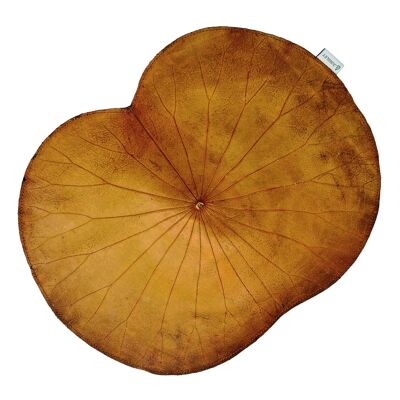 Orange Lotus Leaf Placemats - Set of Four (JUN20-ORA) (TreatRepublic778)