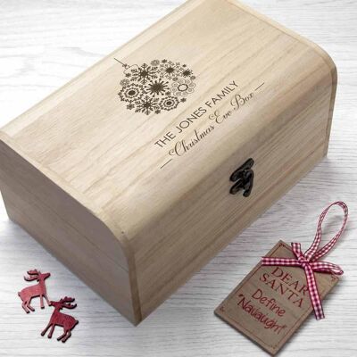 Pers Family Christmas Eve Chest With Bauble Design (PER2396-SML) (TreatRepublic832)