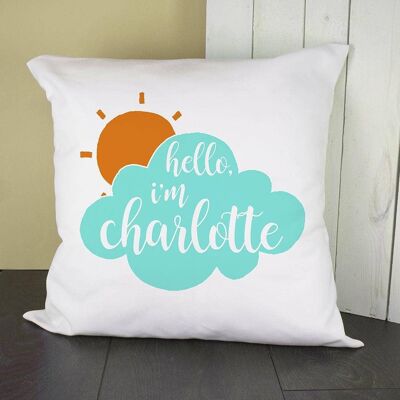 Personalised Baby On Cloud Cushion Cover (PER2777-001) (TreatRepublic971)