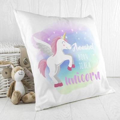 Personalised Baby Unicorn Cushion Cover (PER3221-001) (TreatRepublic981)